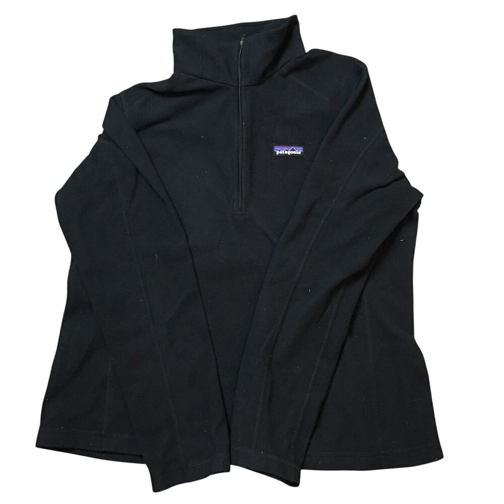 Patagonia Black Fleece 1/4‎ zip Women  Size Large